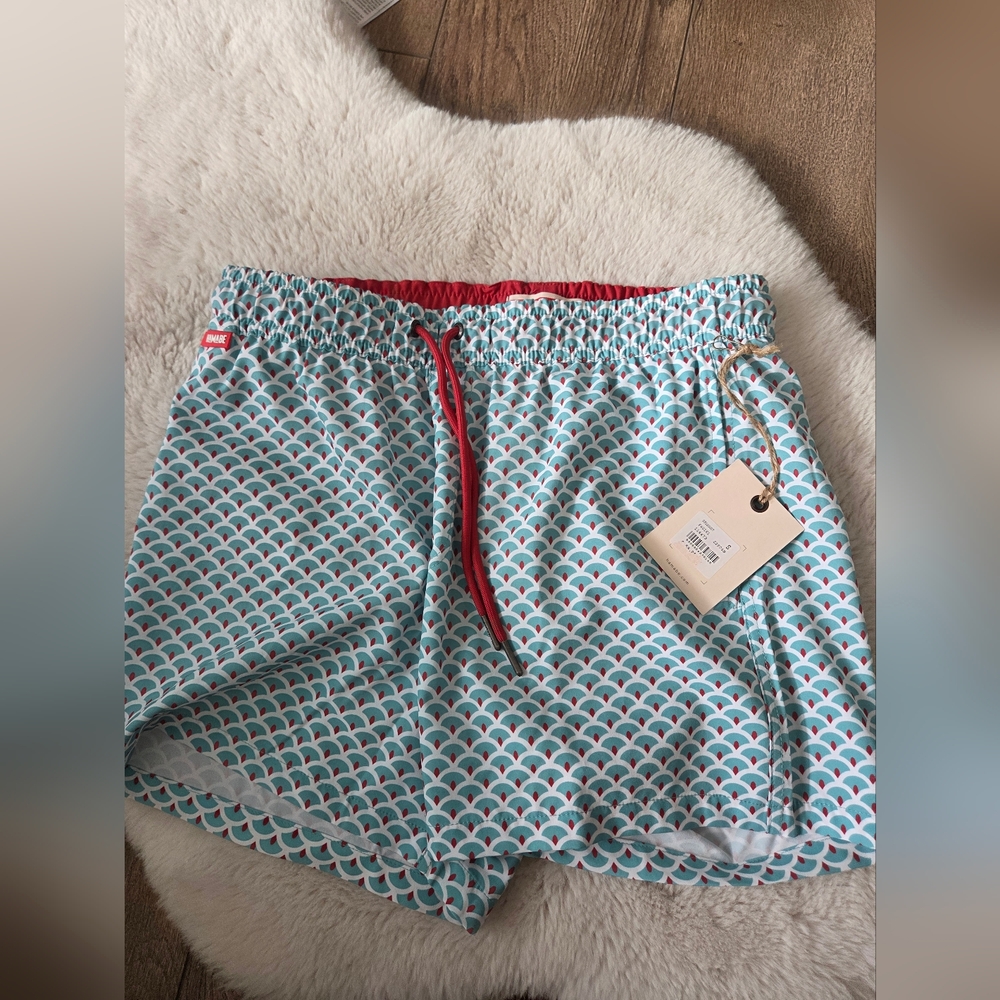 NEW NWT Hamabe Men's Volleyball Swim Trunks With Mesh Lining In Size Small